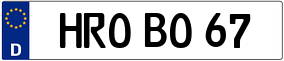 Truck License Plate